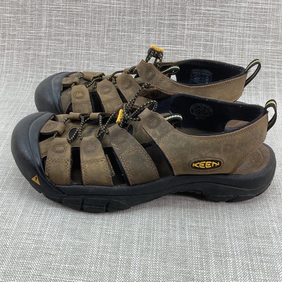 Keen Newport H2 Sandals Mens 11 Brown Leather Waterproof Hiking Shoes main image 5